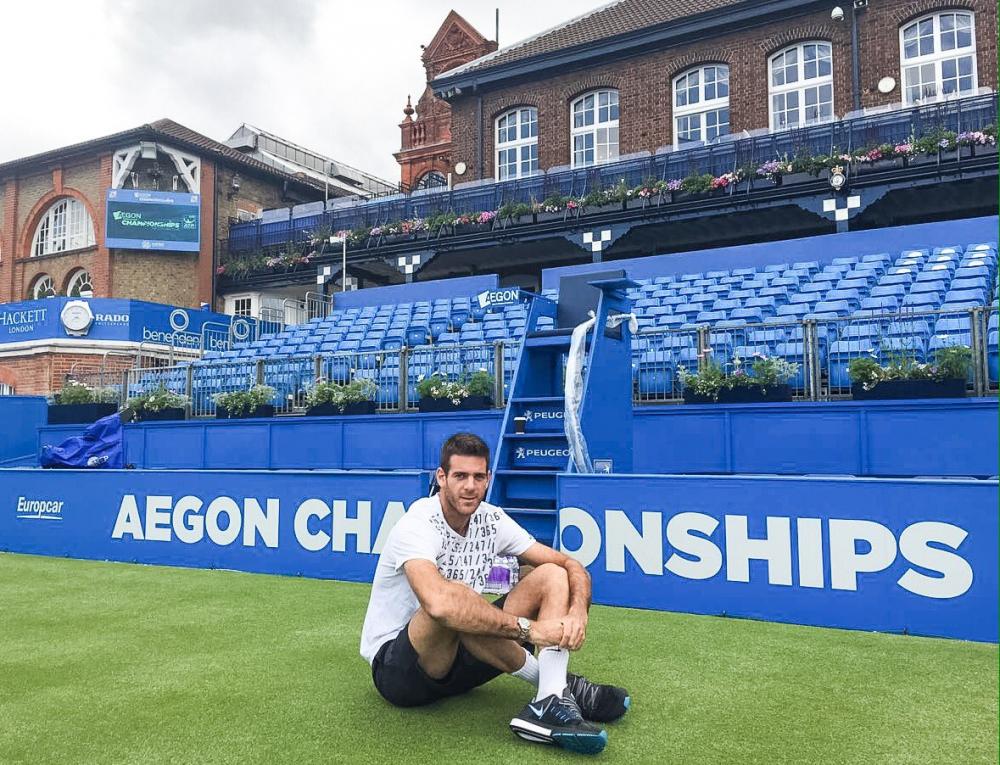 Del Potro est bien arrivé sur le gazon du Queen's