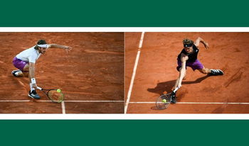 C'est parti entre Zverev et Tsitsipas sur le Chatrier 