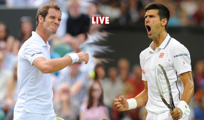 Djokovic et Gasquet ont fait leur entrée sur le Centre Court de Wimbledon