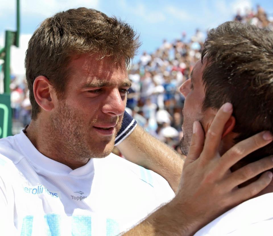 Del Potro a été le supporter n°1 de l'Argentine ce week-end à Buenos Aires en Coupe Davis