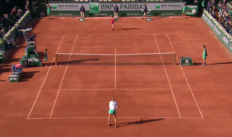 C'est reparti entre Mladenovic et Bacsinszky sur le Chatrier 