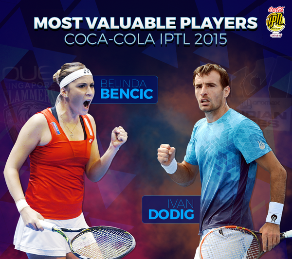 Bencic et Dodig élus MVP (Most Valuable Player de l'ITPL) 