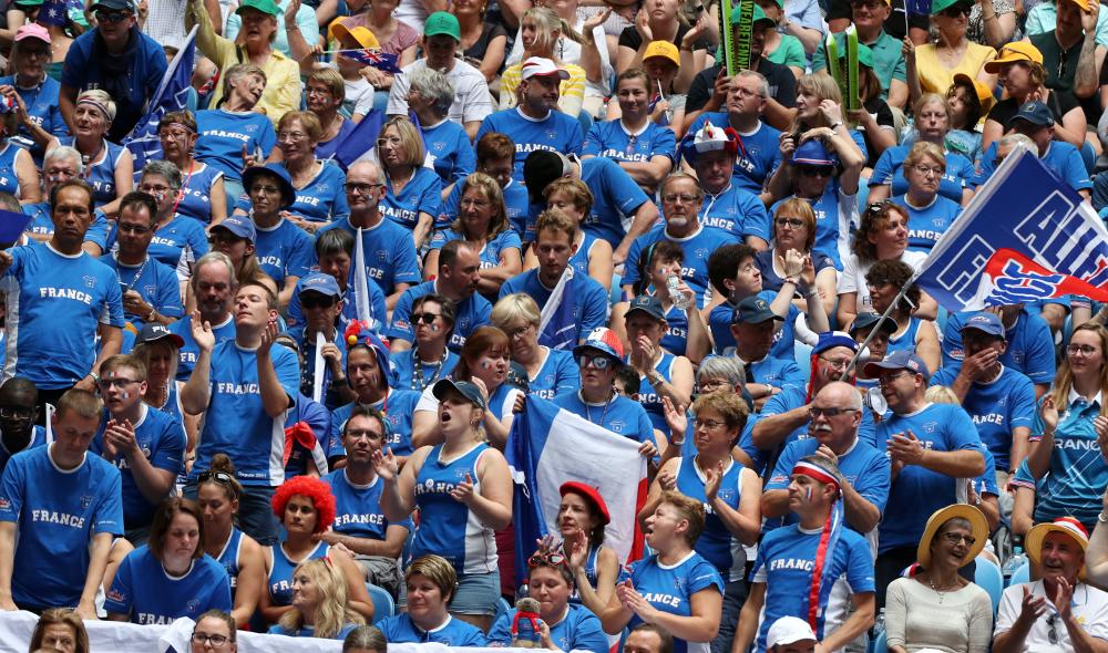 Les 200 supporters français se sont fait entendre ce samedi à Perth en finale de la Fed Cup, pourtant perdus parmi 12 000 Australiens