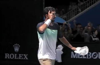 Hady Habib, first Lebanese player to win a Grand Slam match