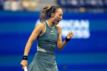 Zheng stops Raducanu and reaches first grass-court semifinal at Queen's  
