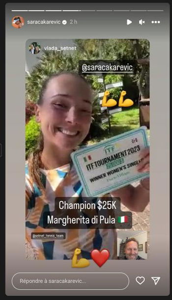 Sara Cakarevic titrée à Santa Margherita.