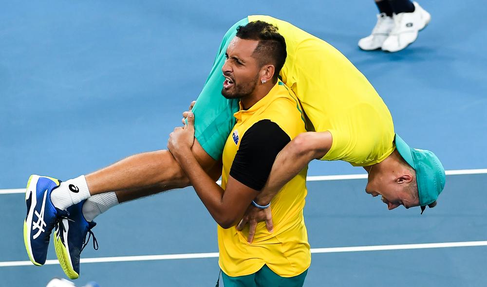 Un double épique envoie l'Australie en demies de l'ATP Cup