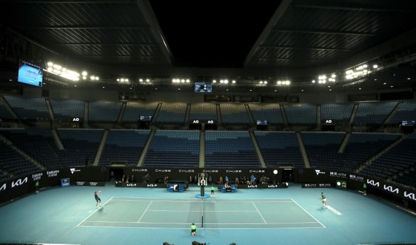 Djokovic et Raonic sont à l'oeuvre sur la Rod Laver Arena