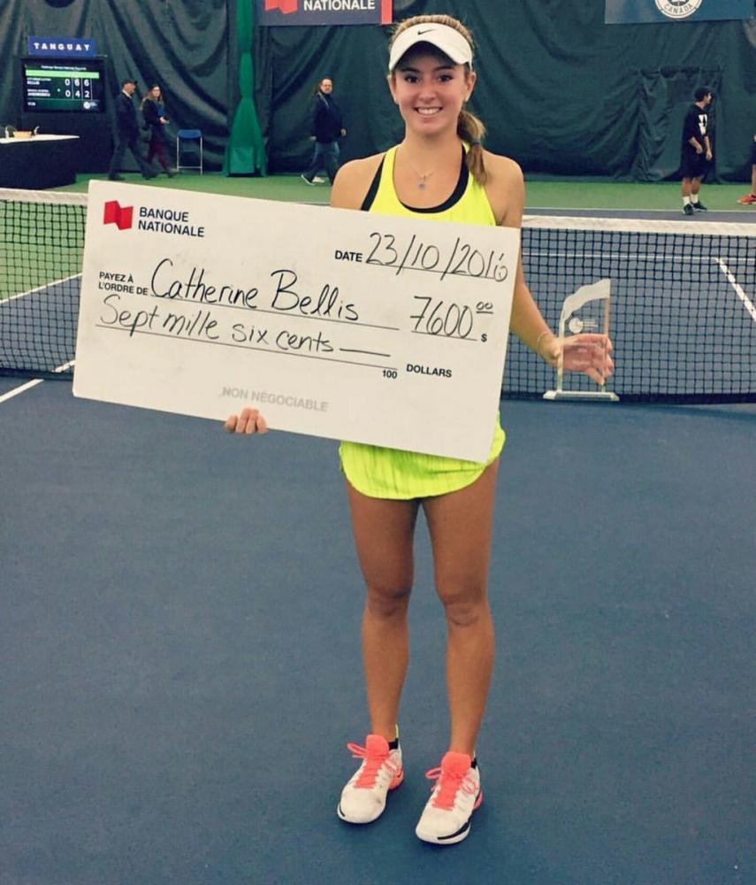 Cici Bellis, 17ans remporte l'ITF de Saguenay (50K$) en battant en finale la Canadienne Andreescu 6-4 6-2