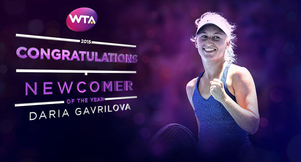 Gavrilova révélation de l'année 2015 ! La jeune Australienne pointe actuellement à la 36e place au classement WTA (231e en début d'année)