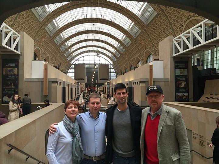 Djokovic en visite à Paris 