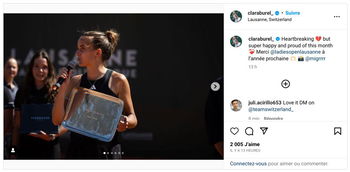 Burel échoue en finale à Lausanne.
