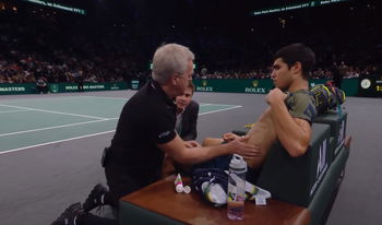 Alcaraz retires against Rune in Paris