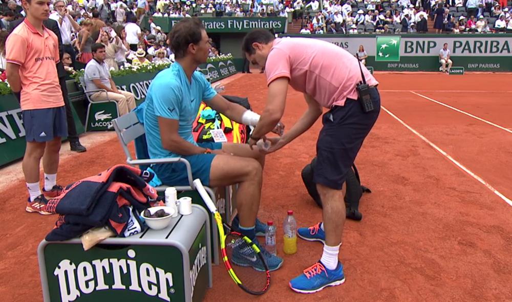 Wrists injuries for Nadal