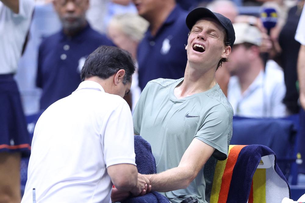 Video - Sinner blesseert zijn pols voor de US Open finale?