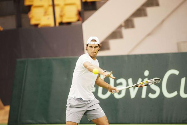 Nadal a repris le chemin de l'entraînement pour la Coupe Davis