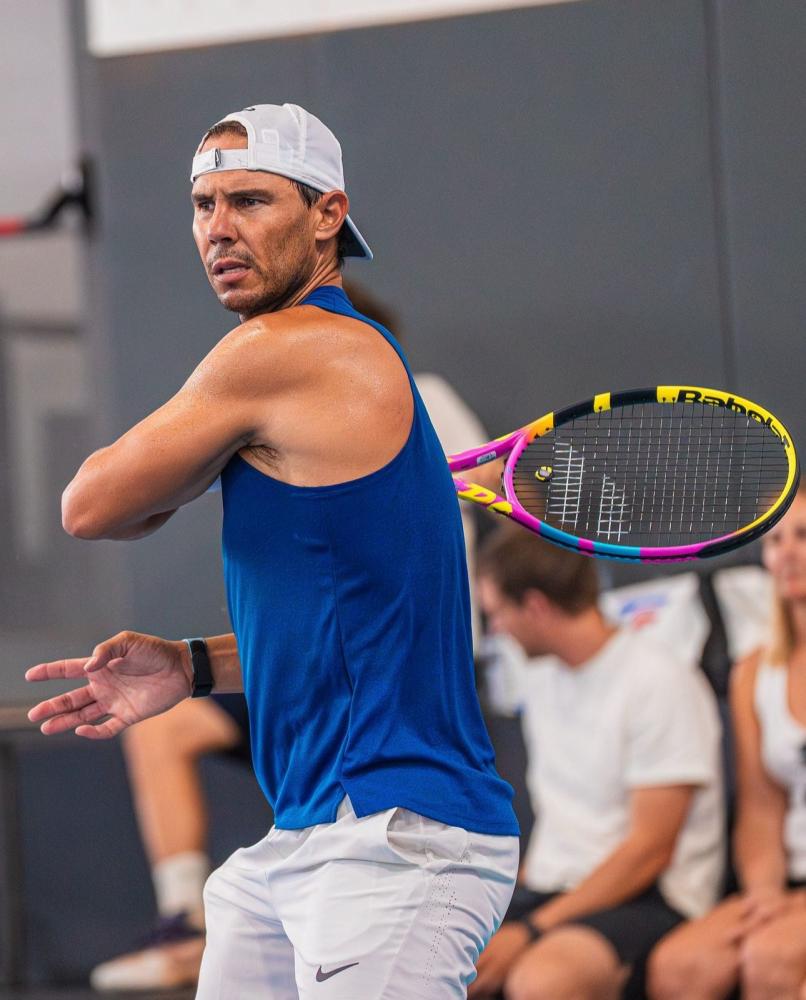 Nadal is weer in training