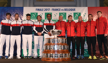 Coupe Davis - Les équipes de France et de Belgique viennent d'entrer dans le stade