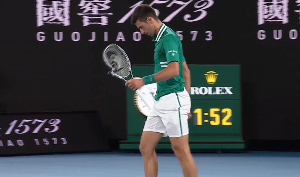 Djokovic très nerveux