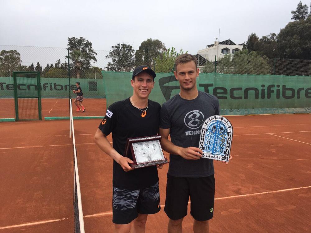 Geoffrey Blancaneaux, vainqueur de RG 16 Junior, a décroché son premier titre professionnel aujourd'hui au tournoi ITF 15000 $ d'Hammamet