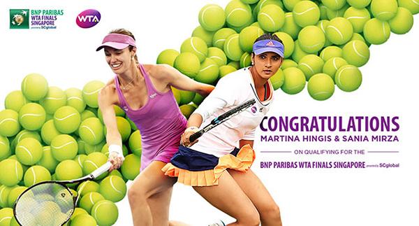 Hingis et Mirza sont déjà qualifiées pour les WTA Finals de Singapour en double