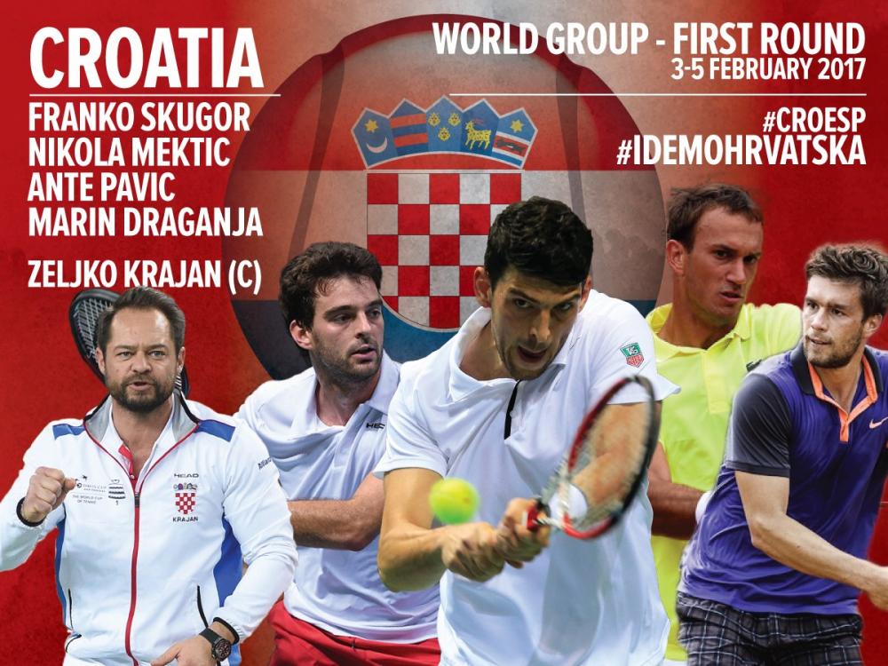 Coupe Davis : La Croatie privée de ses cadres pour affronter l'Espagne au 1er tour