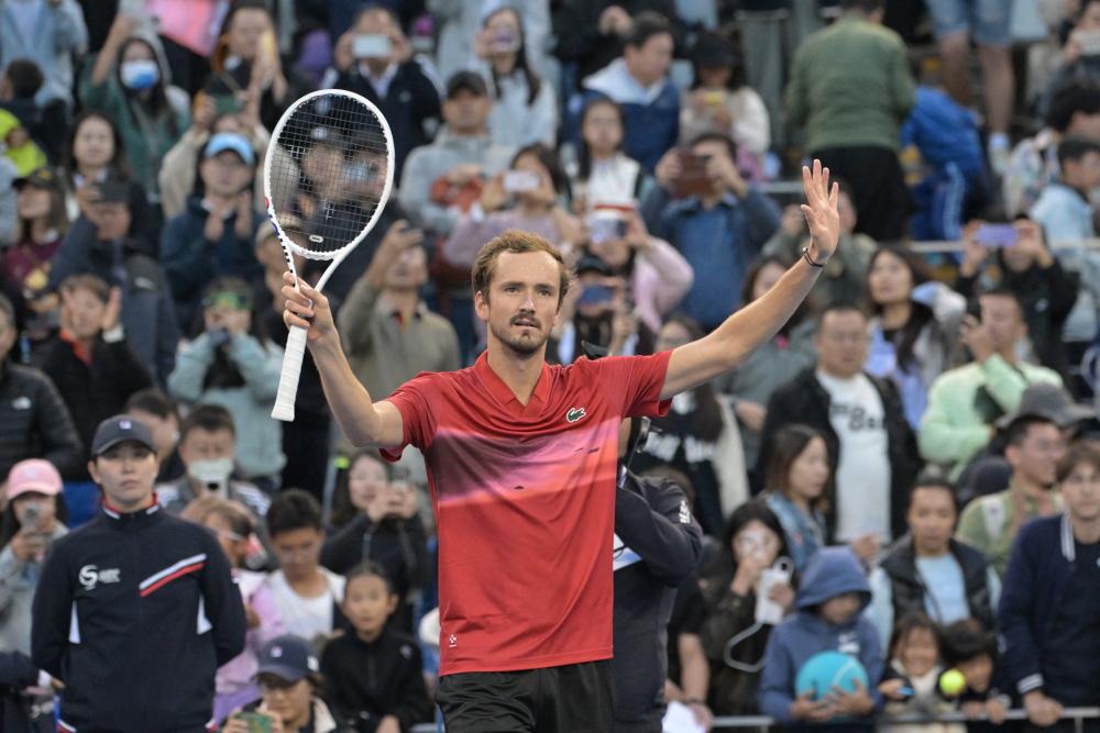 Medvedev blows Tsitsipas away in Shanghai