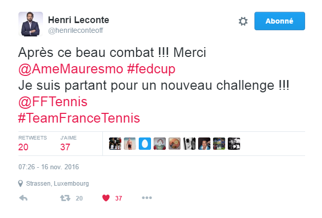 Henri Leconte également candidat pour devenir capitaine de l'équipe de France de Fed Cup 