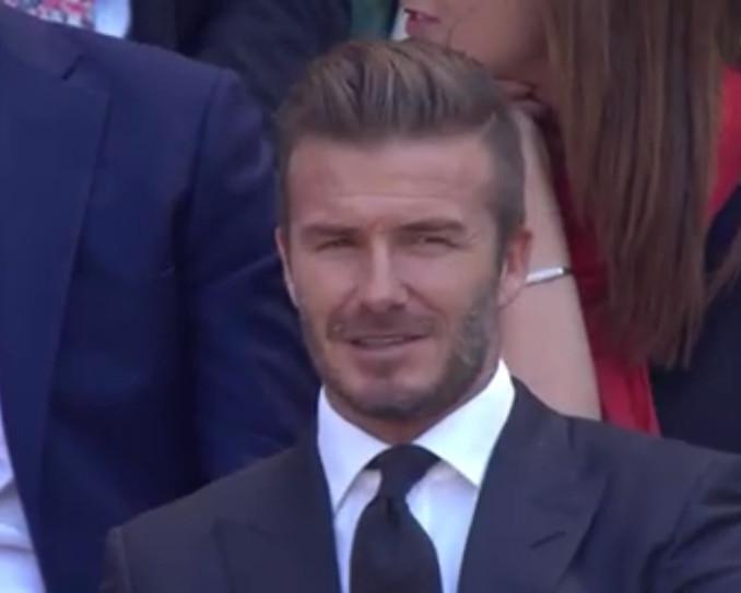 Sous les yeux de David Beckham