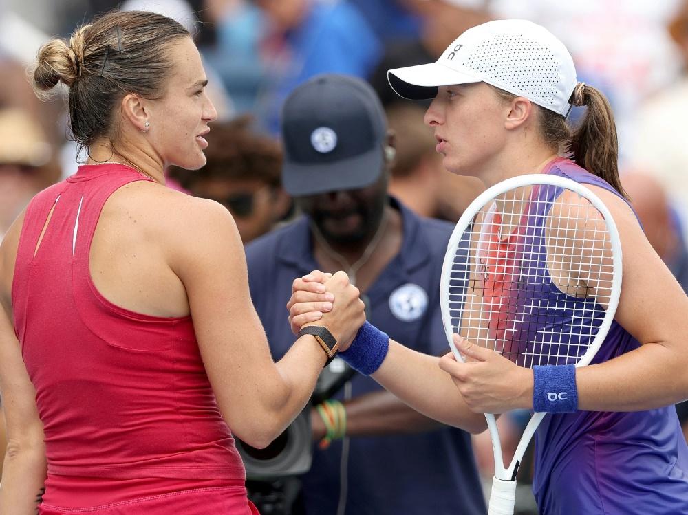 Sabalenka y Swiatek se entrenaron juntas