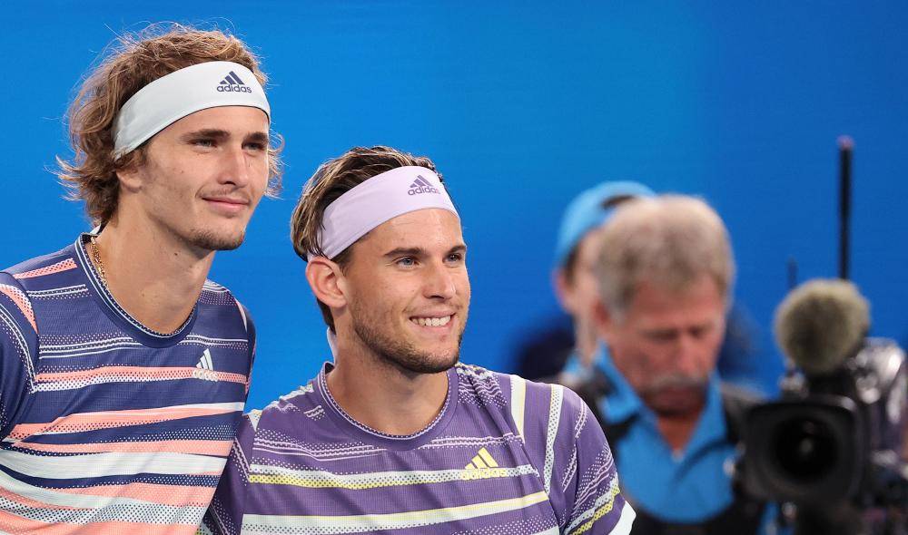 Thiem et Zverev dos à dos, un set partout