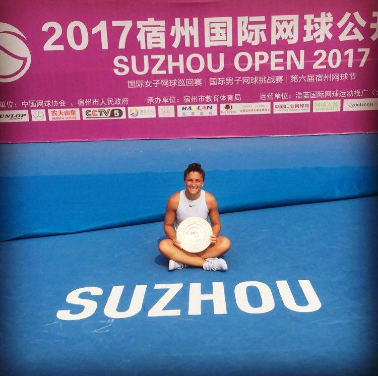 Sara Errani remporte l'ITF de Suzhou (Chine, $60 000)