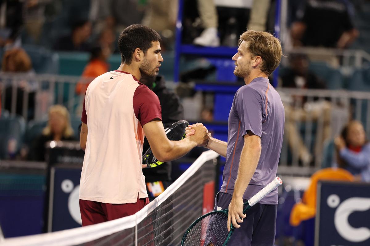Alcaraz, derrotado por Goffin, cae en la segunda ronda en Miami