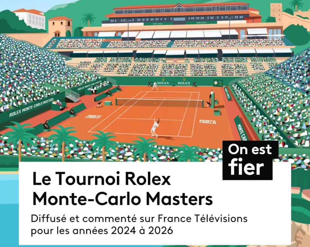 Le Masters 1000 de Monte-Carlo sur France TV jusqu'en 2026 !