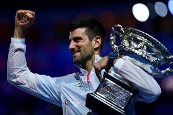 The five players in history with more than fifty matches won at the Australian Open