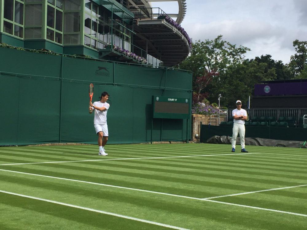 Nishikori s'est entrainé à Wimbledon ! Il semble être remis de sa blessure à la hanche