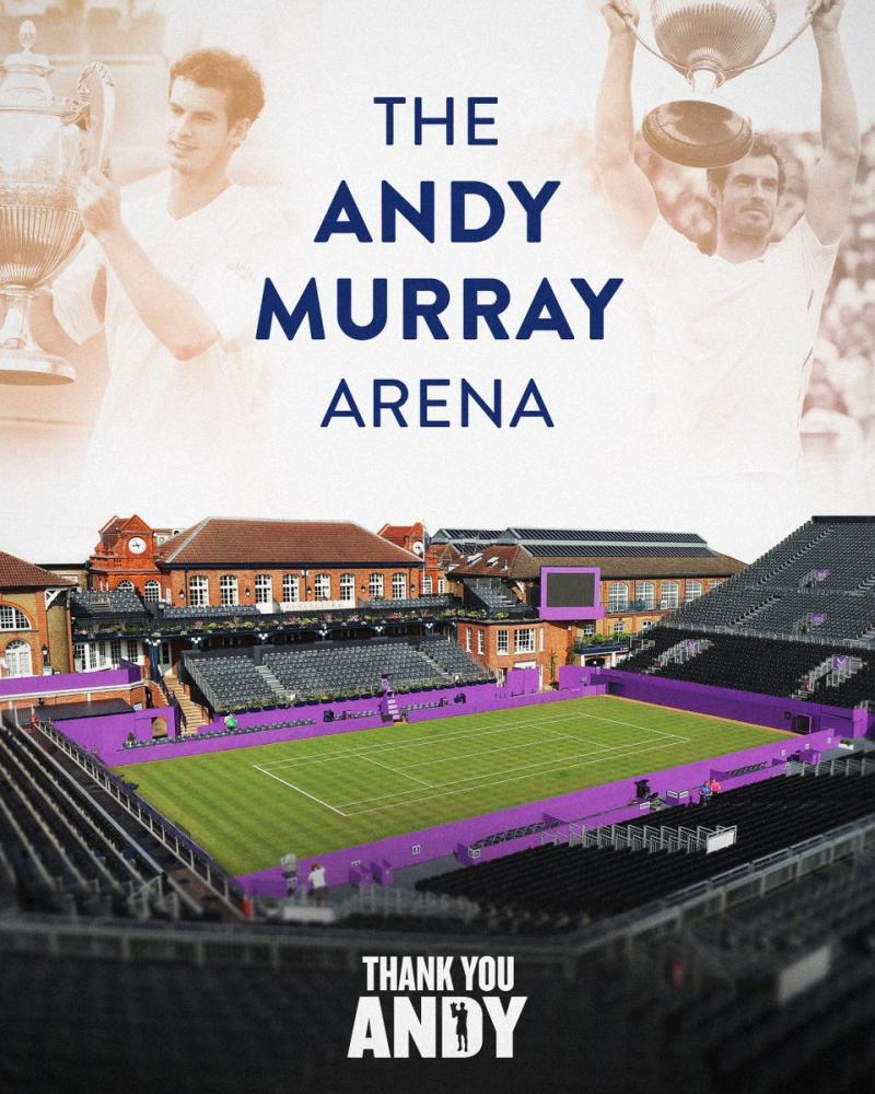 Die schöne Hommage des Queen's Tournament an Andy Murray!