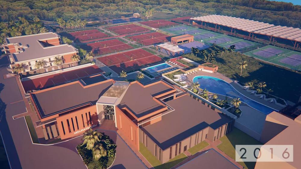 La Mouratoglou Academy, plus grande académie de tennis en Europe, a été inaugurée ce lundi à Nice, en présence de Djokovic et S