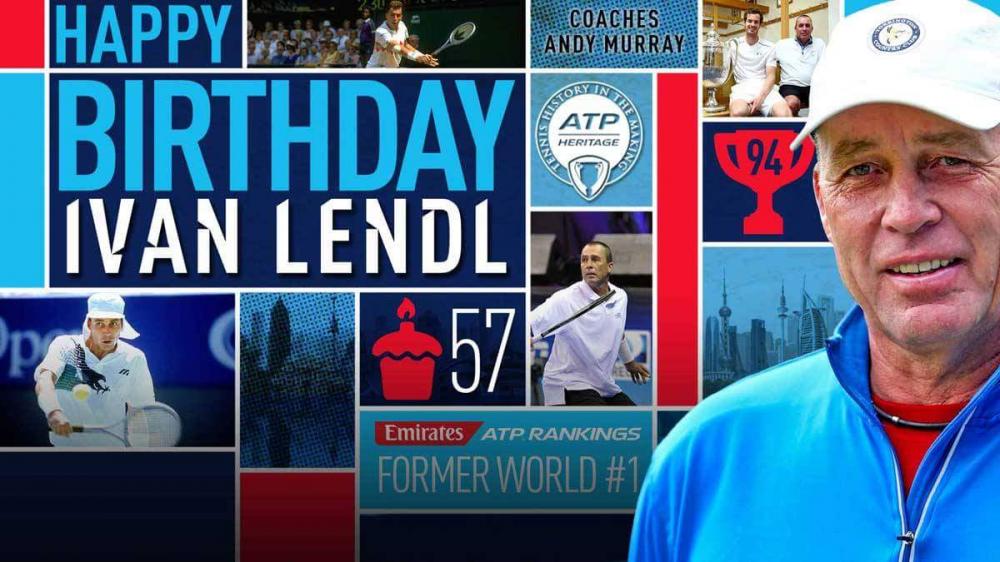 Ivan Lendl a fêté ses 57 ans hier